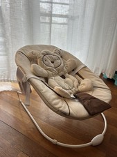 Hauck Alpha Bouncer 2in1 Sdraietta Neonato 0-9M Cintura a 3 punti Stretch Beige