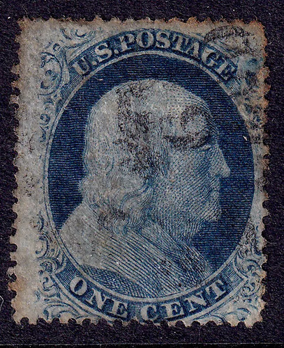 Scott 1857 franklin 1c - us, 24,