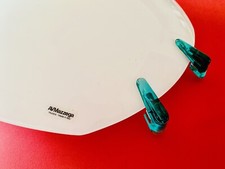 🔴 MAZZEGA  Enorme XL applique lampada da muro a scudo anni 80 vetro di Murano