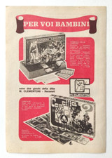 Pubblicita' Clementoni Gioco In Scatola Villagio West Telestory Vintage 1968(T6)