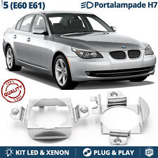 Coppia ADATTATORI montaggio KIT LED H7 per BMW SERIE 5 E60 E61 Portalampada fari
