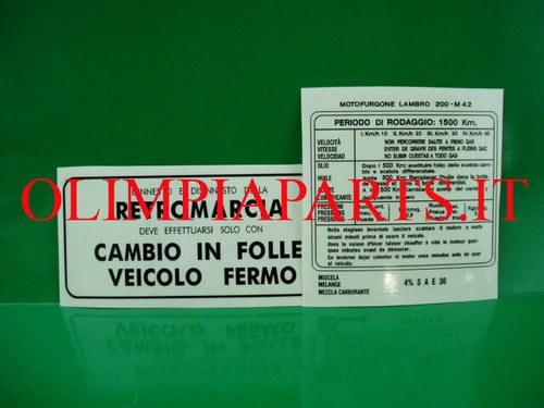 Adesivi lambretta innocenti - adesivi,