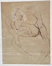 SAETTI BRUNO (Bologna, 1902-1984)  Disegno a china 1946