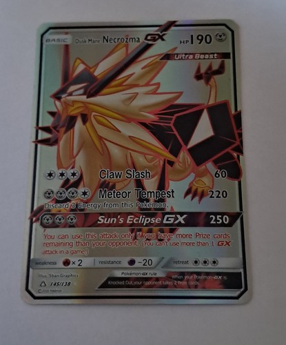 Carta pokemon 145 138 - carta, necrozma