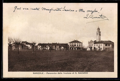 Cartolina narzole san - cartolina, narzole,