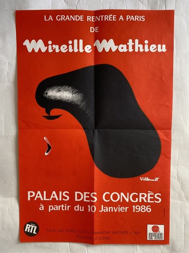 Affiche concert mireille - concert,
