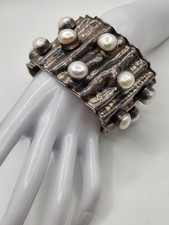 Bracciale vintage brutalista - vintage,