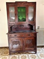 Credenza vintage in legno con vetrina 