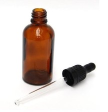 FLACONE PIPETTA CONTAGOCCE IN VETRO PER BOTTIGLIE da 100 ml - PIPETTA 