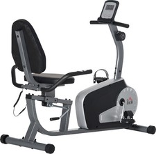 DecHome Cyclette Orizzontale Recumbent 8 Livelli Schermo LCD Regolabile 301A90