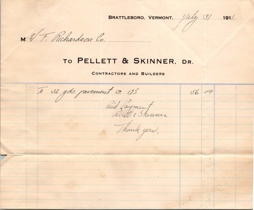 Pellett skinner brattleboro - &,