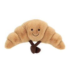 Croissant sorridente peluche
