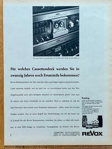 Revox cassettiera 710 ii - cassettiera,