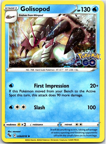 Golisopod holo rare pokemon - pokemon, go