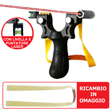 Fionda Laser professionale con livella caccia pesca sport nero con ricambio