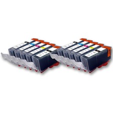 10 cartucce per Canon Pixma