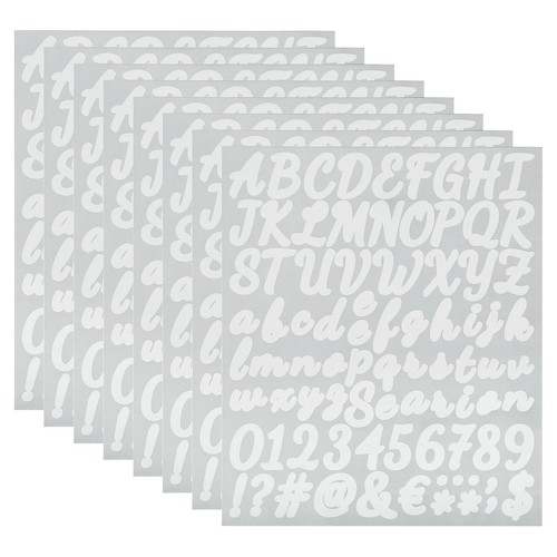 Adesivi numeri lettere - adesivi,