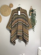 ZARA PONCHO DONNA A RIGHE