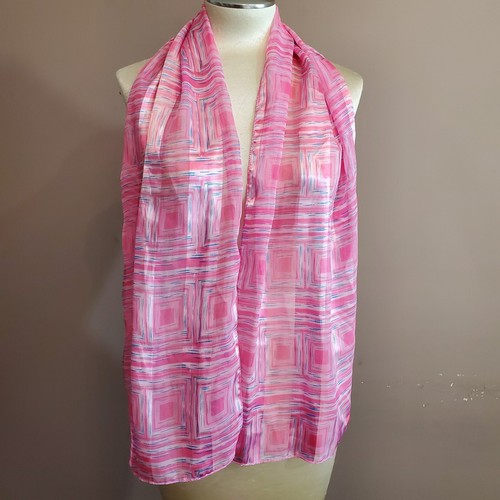 Sciarpa rosa raso chiffon