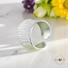 ANELLO DONNA  A FASCIA LARGA IN ARGENTO 925 RODIATO COLORE ARGENTO RAGAZZA