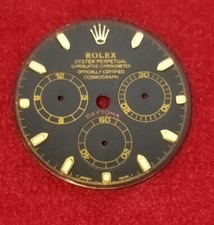 Quadrante Nero Rolex Daytona 116518 116528 Oro giallo indici
