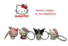 HELLO KITTY PORTACHIAVI 3D IN GOMMA KUROMI MY MELODY CHARMMY KITTY 3/3,5 CM