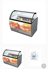 Vetrina Espositore gelati 13 gusti marca Isat fabbricata in Italia, usata 3 mesi