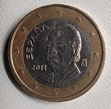 Spagna 1 euro 2011 - tondello decentrato