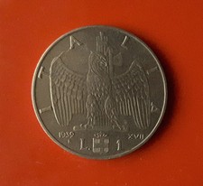 1 LIRA 1939 XVII IMPERO