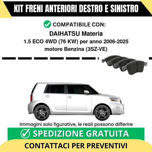 Pastiglie freno anteriori per - anteriori,