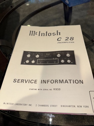 Mcintosh c28 - mcintosh, c-28