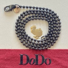 Dodo Pomellato Collana Argento Brunito Oro Rosa 40 Cm Unisex 100% Originale