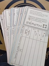 LOTTO DI 15 PZ DI GARANZIA SERVICE ZENITH VINTAGE ANNI 60/70/80/90