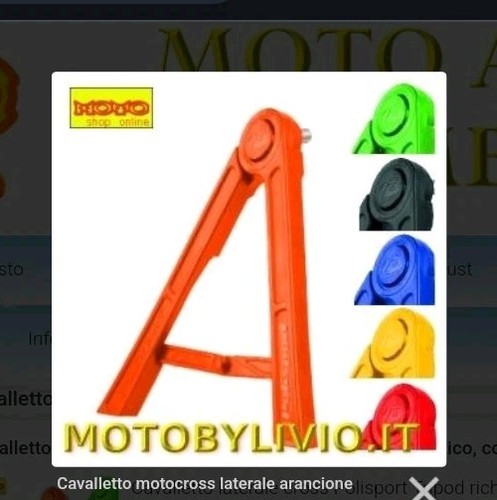 Cavalletto motocross laterale