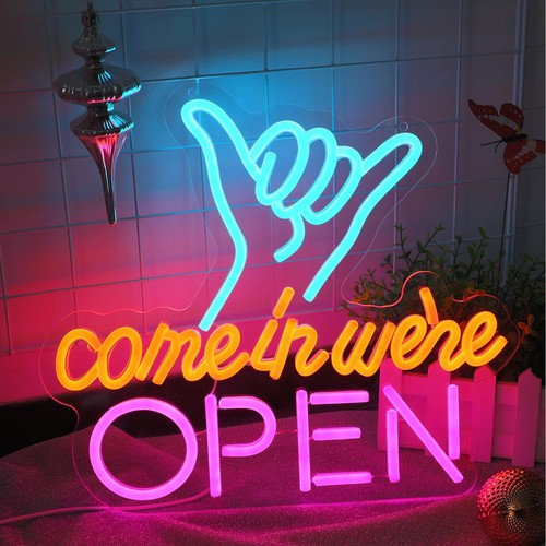 Enuoli insegna neon aperta - enuoli,