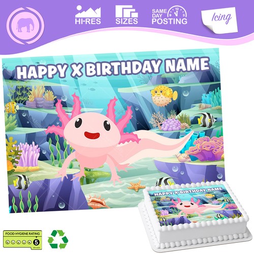 Axolotl cake topper - cake,