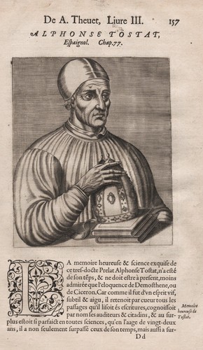 Ritratto alphonse tostat - ritratto, di