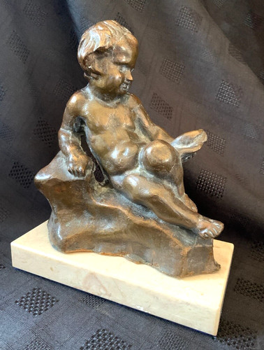 Antica figura bronzo putti - antica,