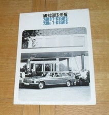 Brochure Mercedes W115 7 e 8