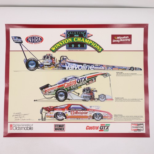 Poster 1991 nhra - nhra, winston