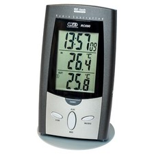 Orologio radio controllato, termometro INTERNO/ESTERNO con sonda via radio 433MH