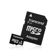 Scheda micro SD Transcend 2 GB con adattatore fotocamera telefono GoPro radio tablet PC