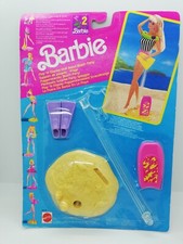 BARBIE MATTEL PLAY'N DISPLAY DOLL STAND BEACH PARTY PIEDISTALLO PINNE SUPPORT