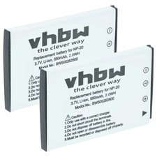 2x Batteria per Casio Exilim