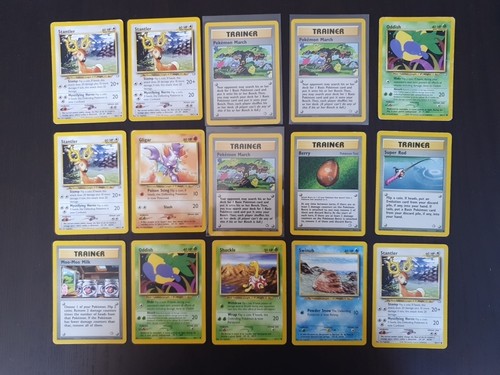Lotto carte pokemon neo - carte,
