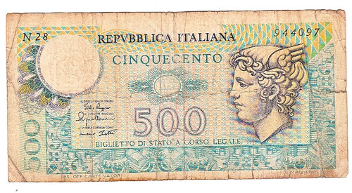 Banconota 500 lire - banconota,