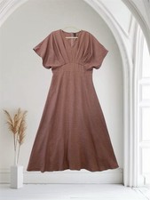 Maxi abito donna plissettato