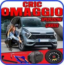 Ruotino Di Scorta 17" 5 Fori Kia Sportage Con Kit Cric Chiave Sacca DOT2025