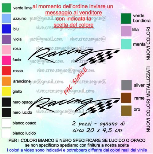 Adesivi racing sport tuning - 2,