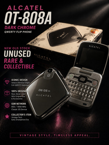 Vintage alcatel 808a dark - alcatel, ot-808a